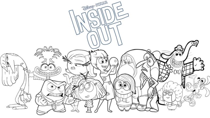 Desenho os personagens de Divertidamente para colorir, desde as emoções como Tristeza, Alegria e Inveja, até o mais ícone animal imaginário Bing Bong.