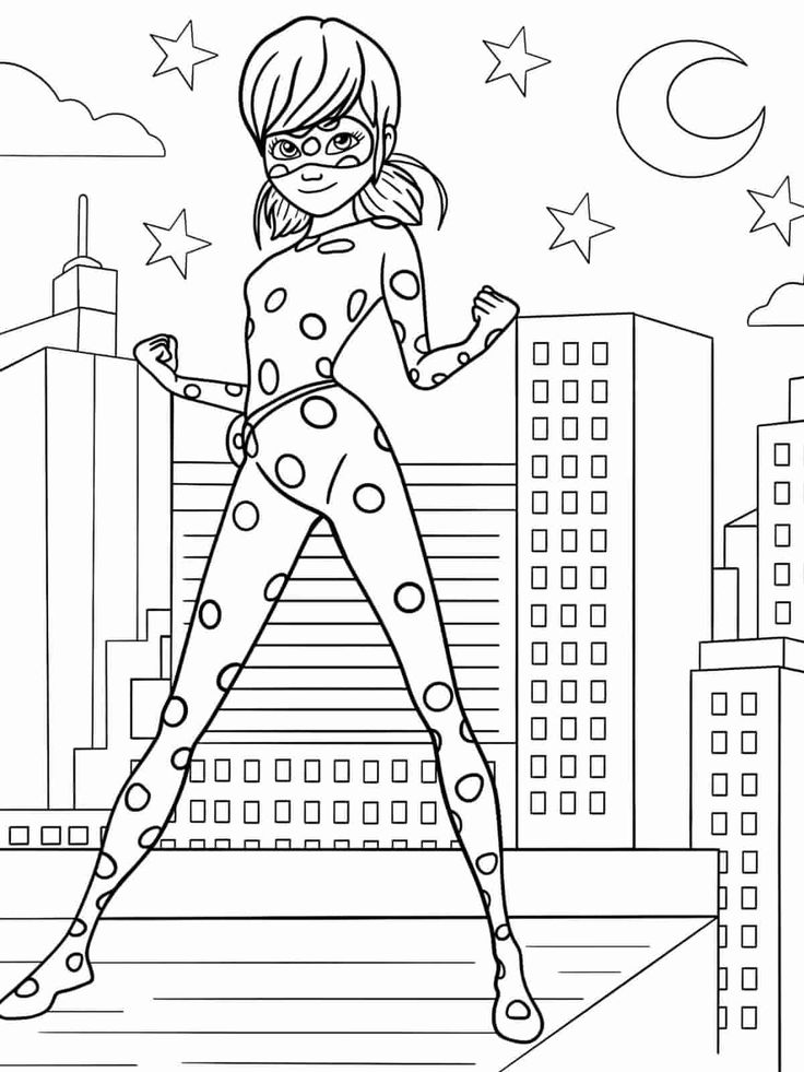 Desenho Ladybug Miraculous para Colorir e Imprimir