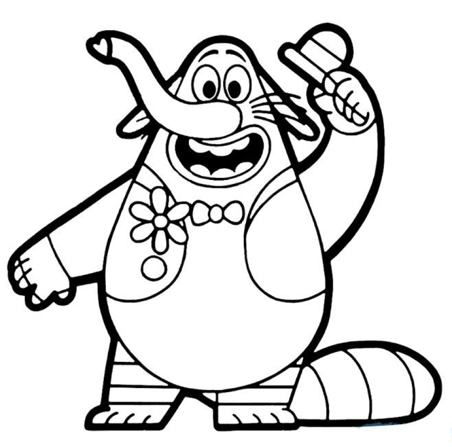 Desenho para colorir de Bing Bong de Divertidamente
