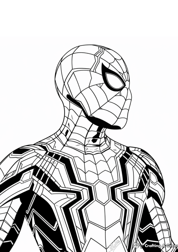 Desenho do Homem Aranha para colorir