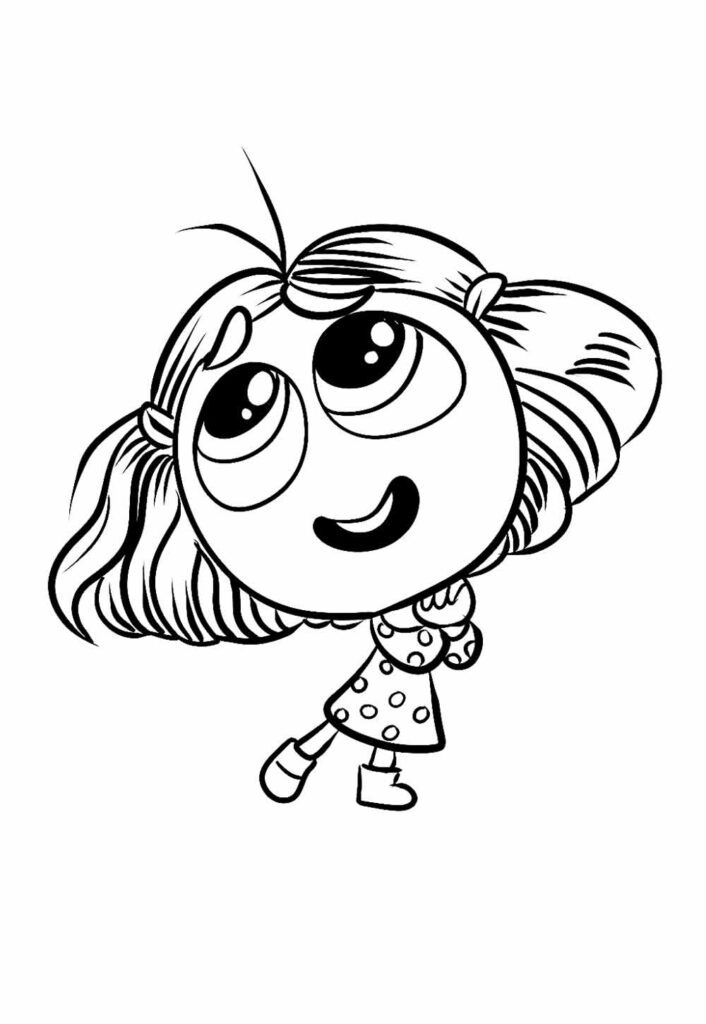 Desenho para colorir da Inveja de Divertidamente