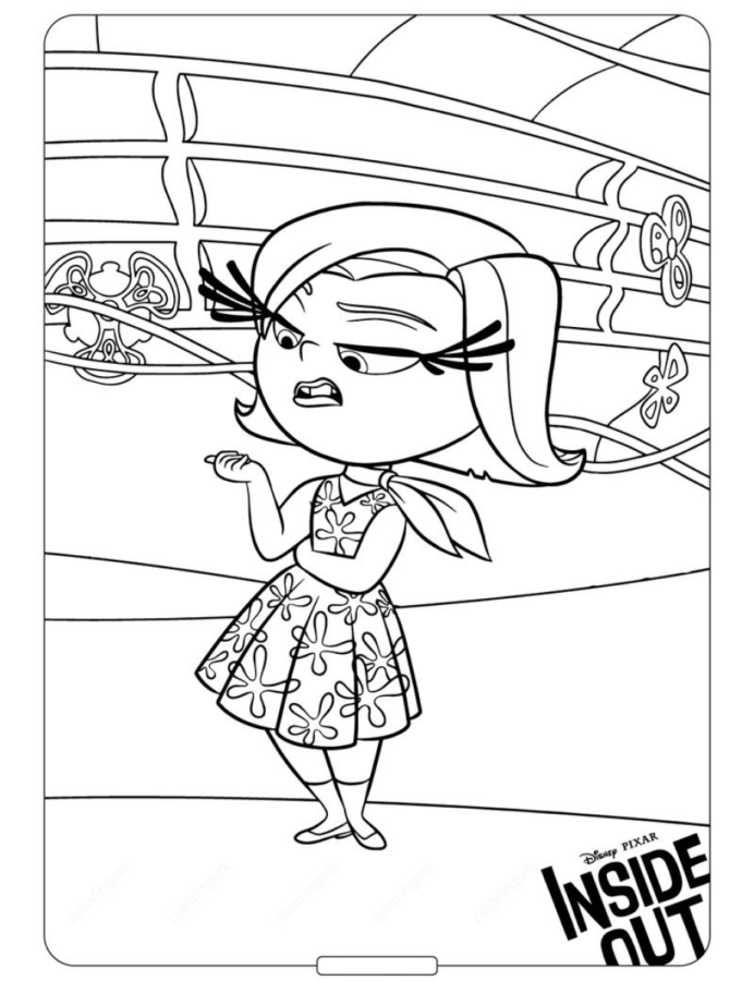 Desenho para colorir da Nojinho de Divertidamente