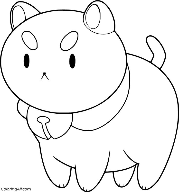 Desenho do gatinho PuppyCat para imprimir e colorir
